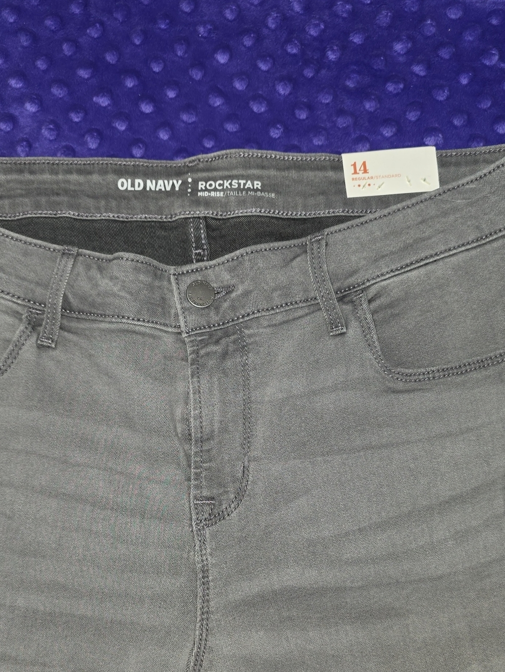 Old Navy Rockstar Mid-Rise Jeggings - Gray